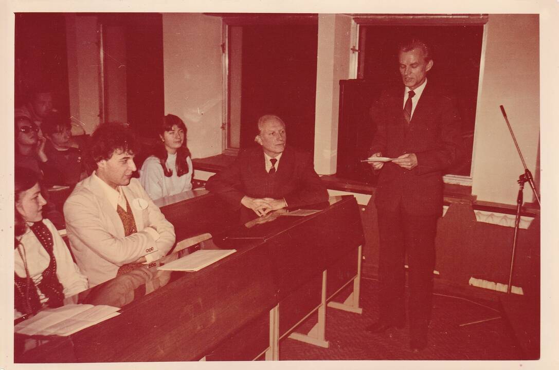 Prof. A. Radzevičius su kolega doc. Albertu Ruže.