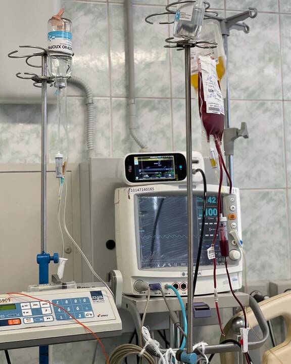 Ukrainos medikų kasdienybė: nuotraukos iš vaikų ligoninės Kyjive