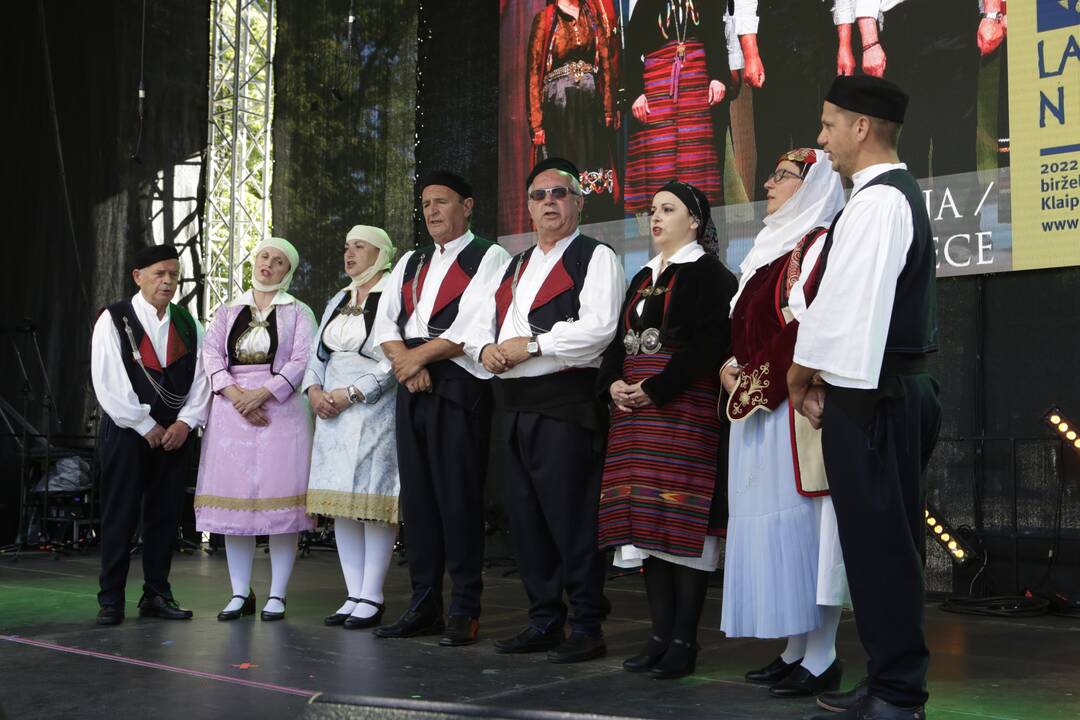 Gedulas: ukrainietės dainavo Dnipro kazokų dainas, kurių dažniausia tema – karas.