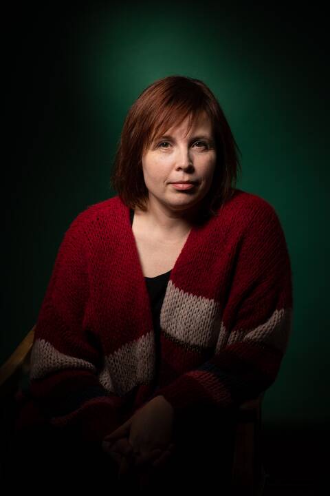 Karina Erlandsson su sūnumi.