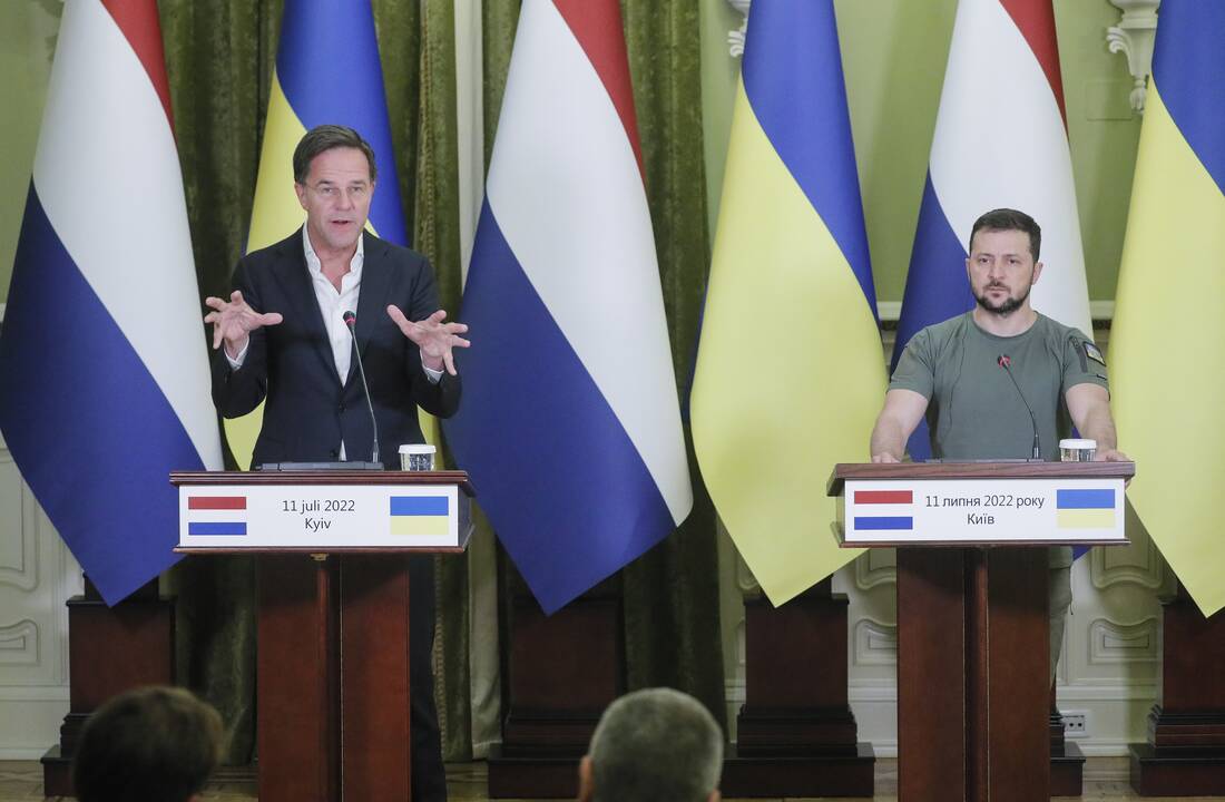 Markas Rutte ir Volodymyras Zelenskis