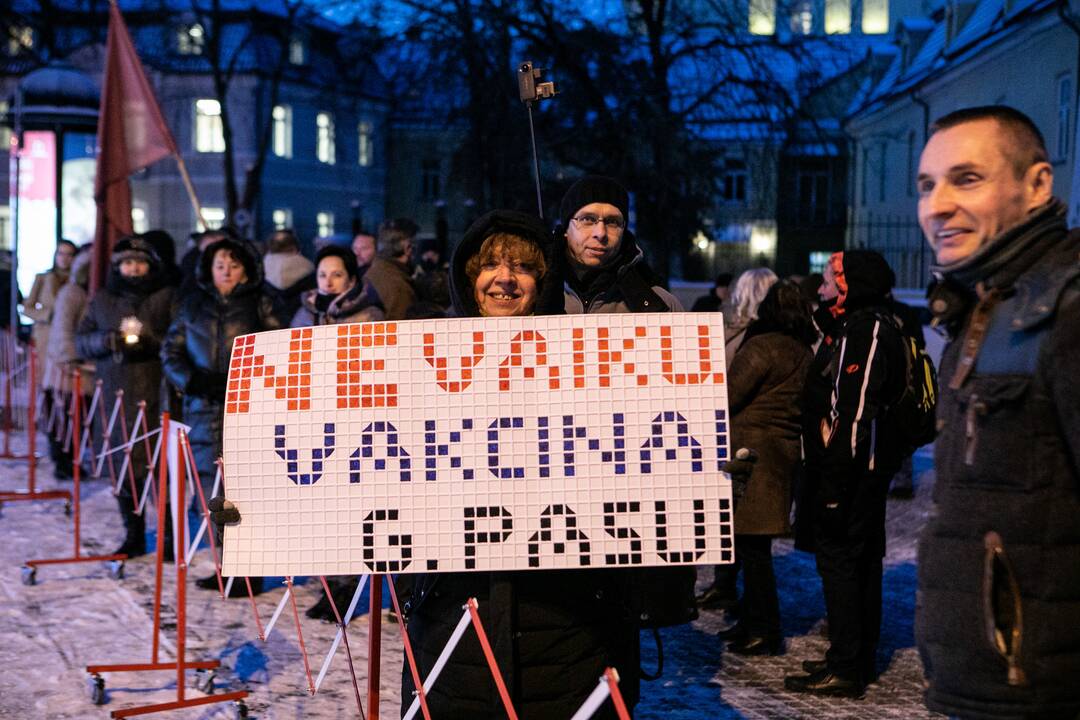 „Basų mamų“ protestas prieš galimybių pasą vaikams