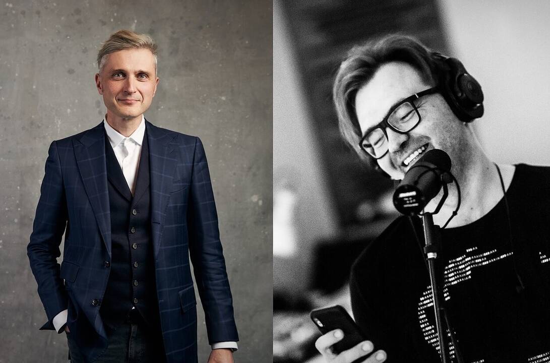 Intriga: Vilniaus knygų mugėje M.Katkus (nuotr. dešinėje) ir A.Švedas kvies diskutuoti apie tai, kaip mūsų gyvenimas virsta distopija