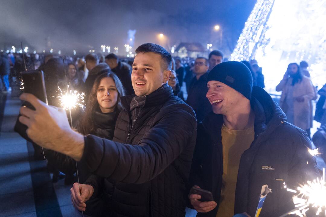 Vilnius pasitiko Naujuosius metus