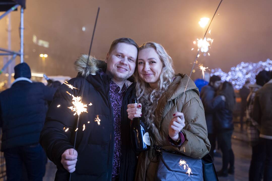 Vilnius pasitiko Naujuosius metus