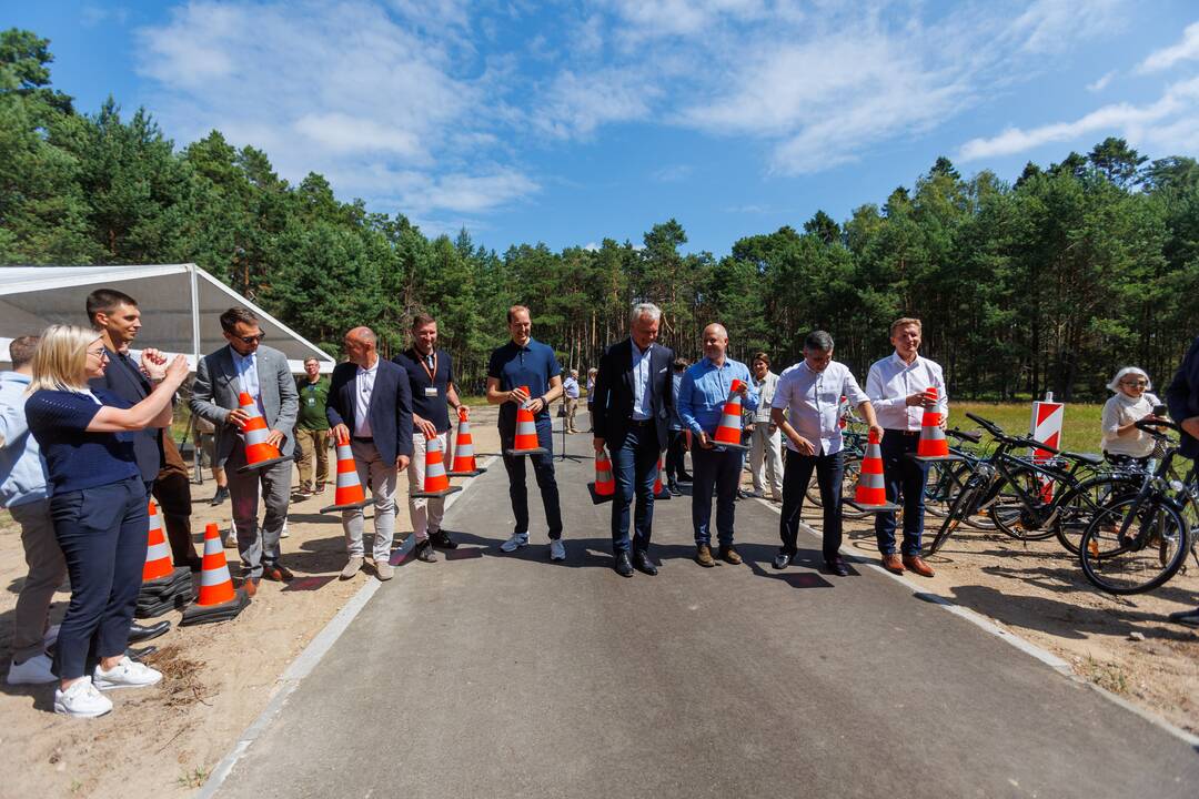 Smiltynės dviračių tako atidarymas