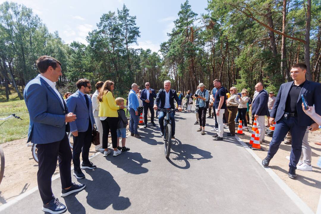 Smiltynės dviračių tako atidarymas