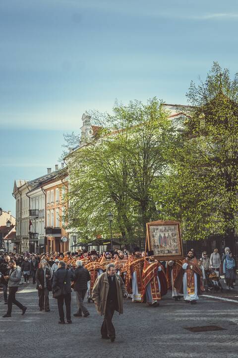 Religinė procesija už Bažnyčios vienybę Vilniuje