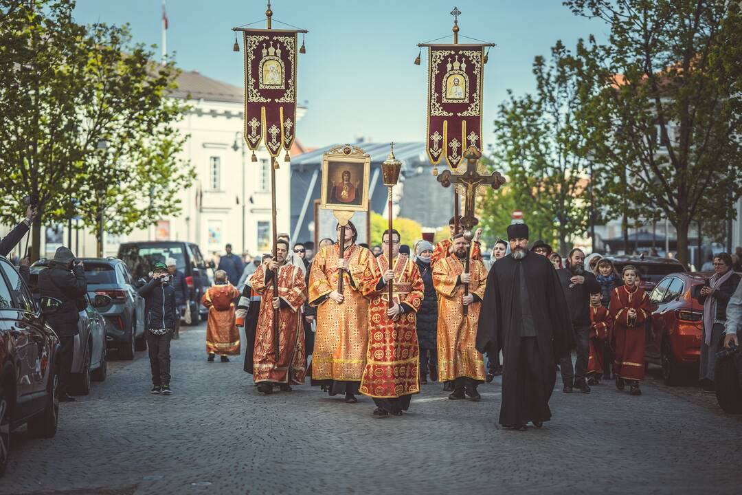 Religinė procesija už Bažnyčios vienybę Vilniuje