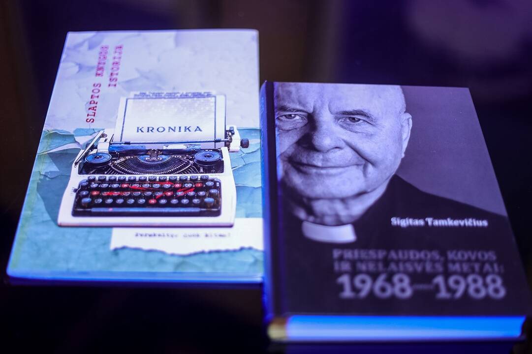 Chronologija: susirinkusiesiems kardinolas pasakojo ne tik apie pogrindinį leidinį, bet ir apie savo gyvenimą iki jo.