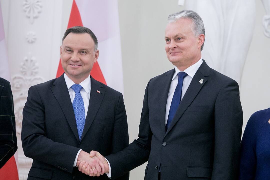 Andrzejųs Duda ir Gitanas Nausėda.  