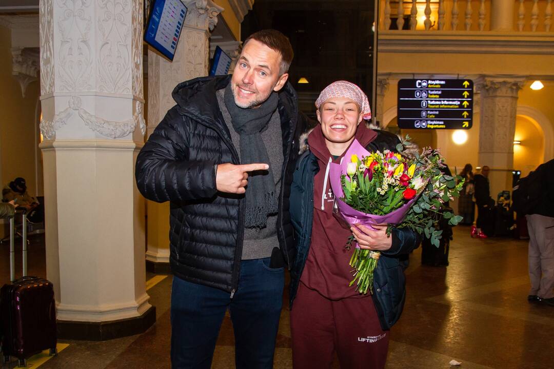  Režisierius Marius A. Markevičius ir Rose Namajunas. 