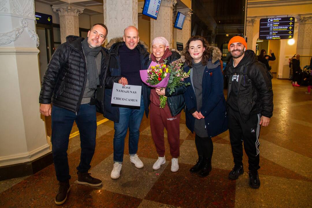  Režisierius Marius A. Markevičius ir Rose Namajunas. 