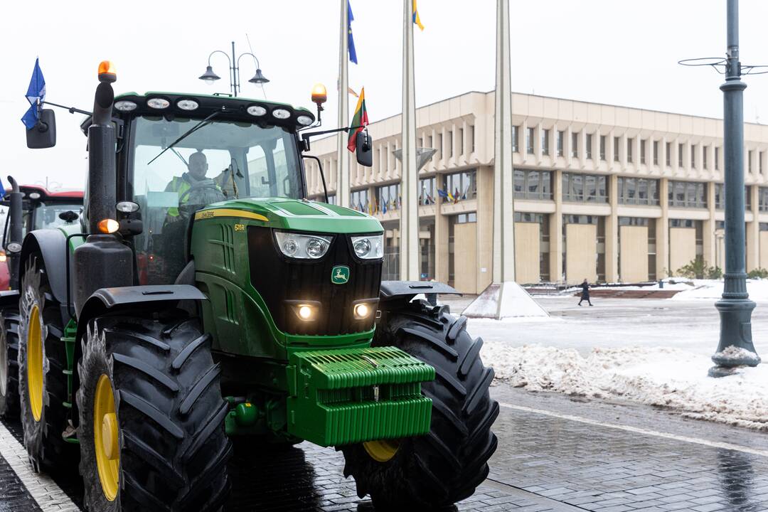 Protestuojantys ūkininkai Vilniuje