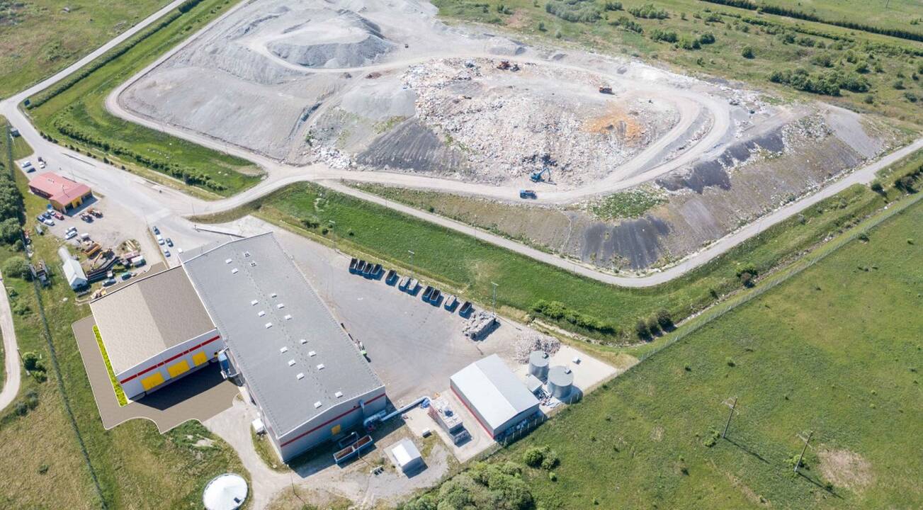 Greta Dumpių komunalinių atliekų rūšiavimo pastato iškils ir naujas maisto rūšiavimo paviljonas.