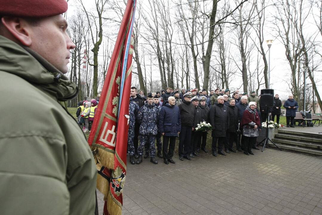 Klaipėdos sukilėlių garbei – šautuvų salvės ir kariliono varpų gausmas