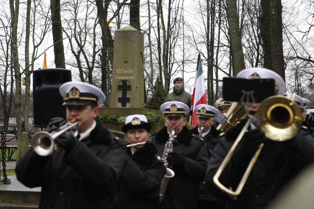 Klaipėdos sukilėlių garbei – šautuvų salvės ir kariliono varpų gausmas