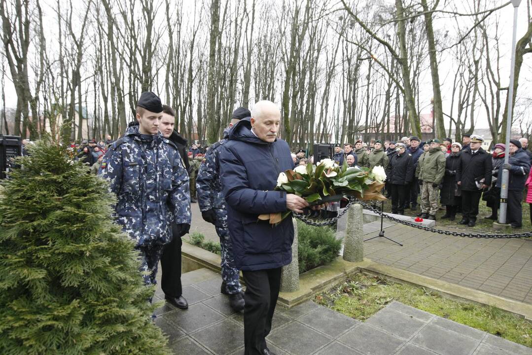 Klaipėdos sukilėlių garbei – šautuvų salvės ir kariliono varpų gausmas