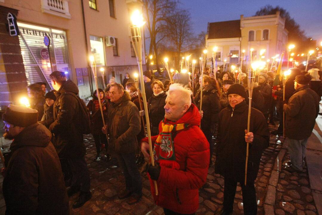 Eitynėmis su deglais paminėta Klaipėdos krašto diena