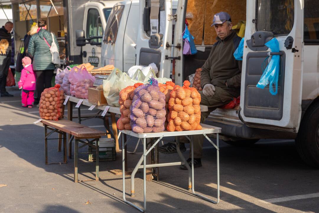 Kauniečiai turguose ieško vitaminų šaltajam sezonui