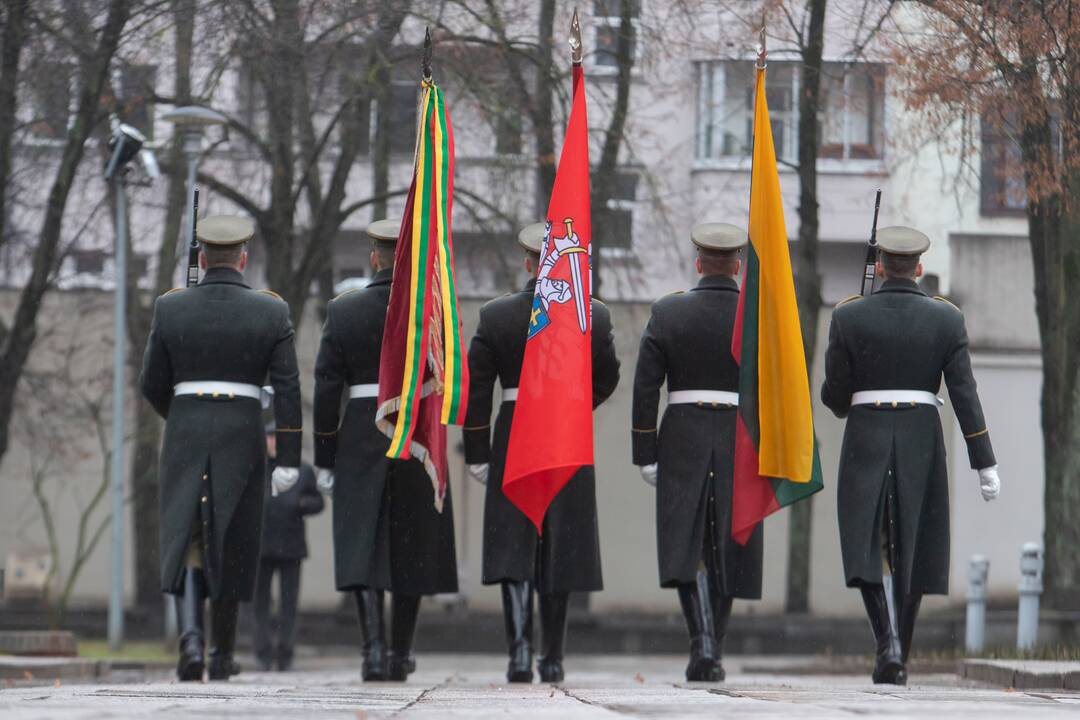 Karo muziejaus sodelyje pagerbtas Nepriklausomybės kovose žuvusių Lietuvos karių atminimas