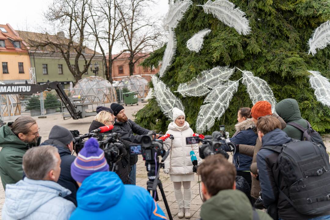 Pristatyta Kauno kalėdinė eglutė 