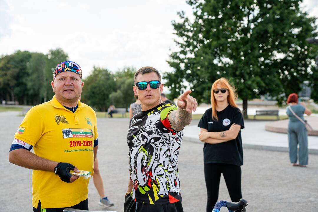 Žygio „Galiu daugiau, nei Tu manai“ dalyviai pasiekė Kauną