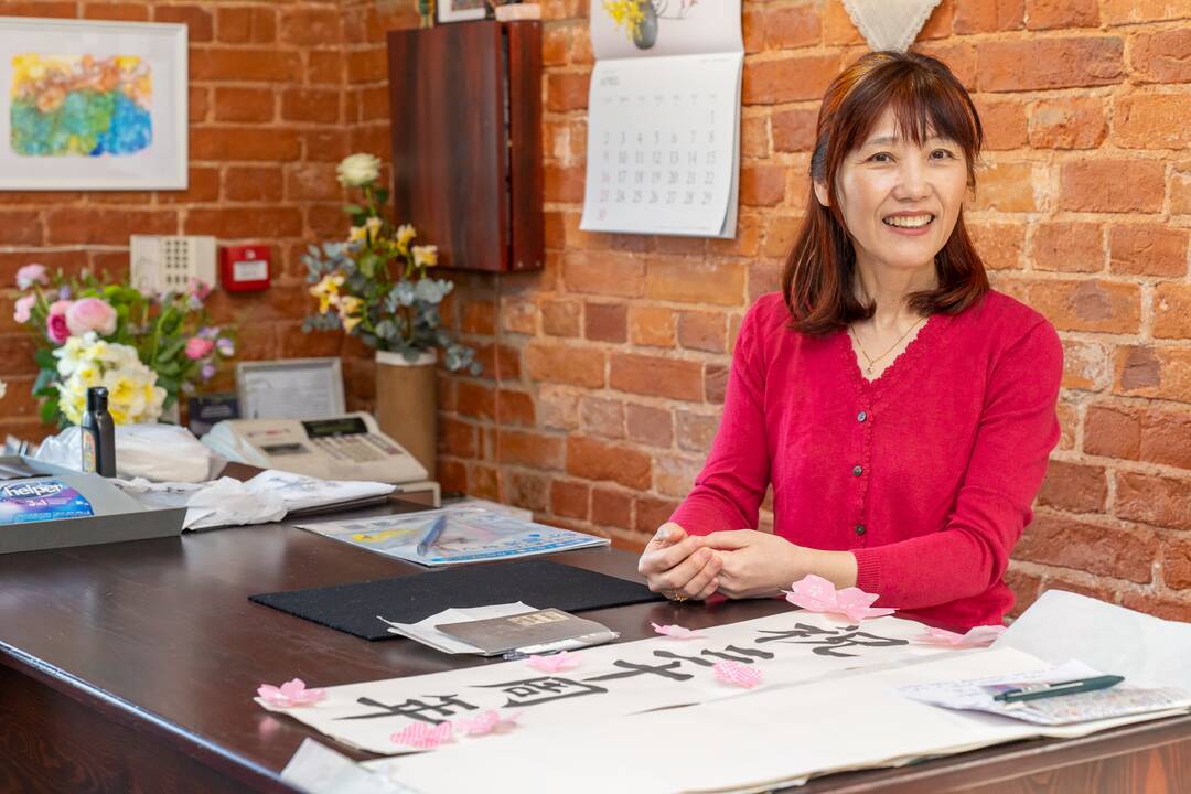 Japonų kaligrafijos dirbtuvės „Jaukiuose namuose“