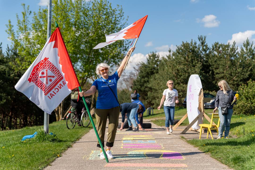 Protesto akcija Žemuosiuose Šančiuose