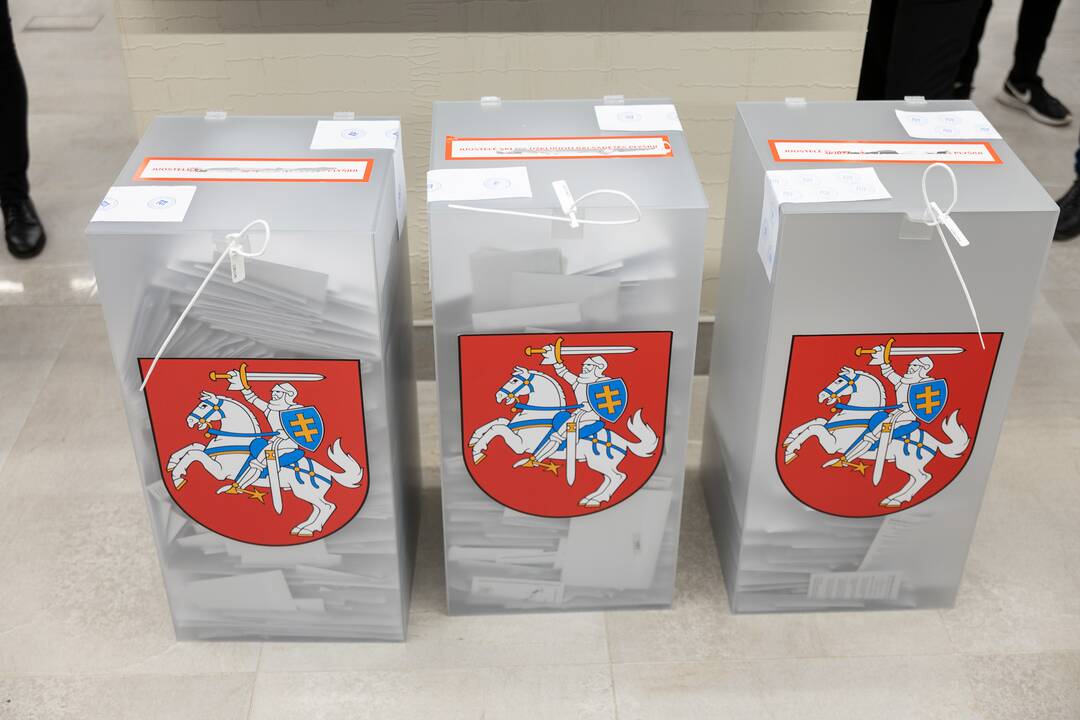 Eilės prie balsadėžių Kaune