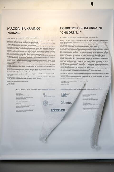 IX forte atidaryta paroda  „Vaikai...“, skirta žuvusiems Ukrainos vaikams.