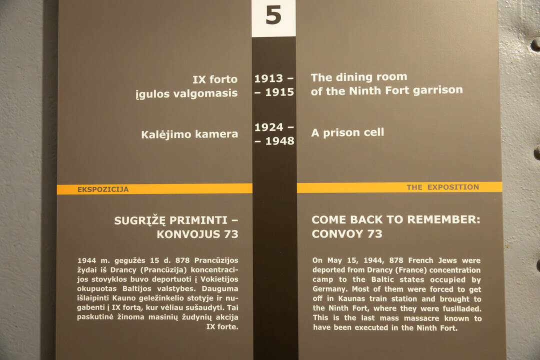 Holokausto aukų atminimas IX forte