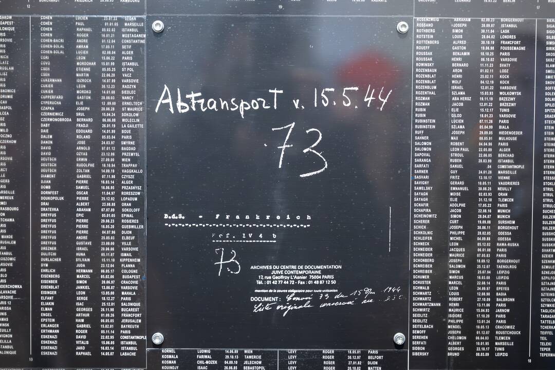 Holokausto aukų atminimas IX forte