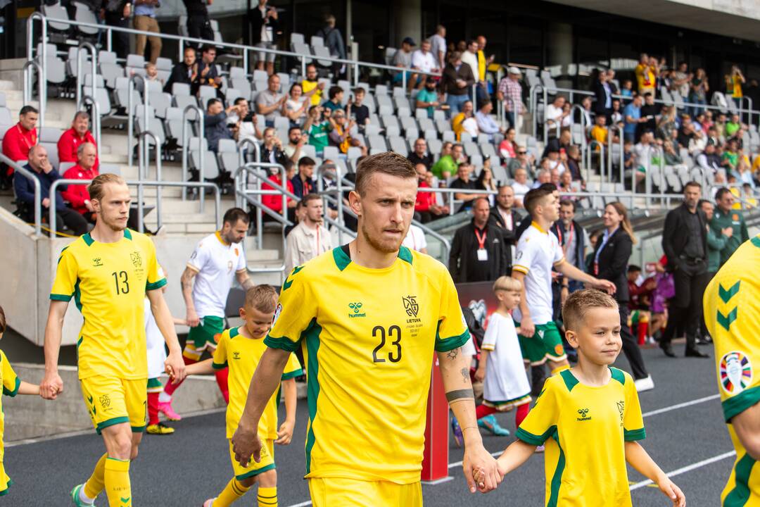 Europos futbolo čempionato atranka: Lietuva – Bulgarija 1:1