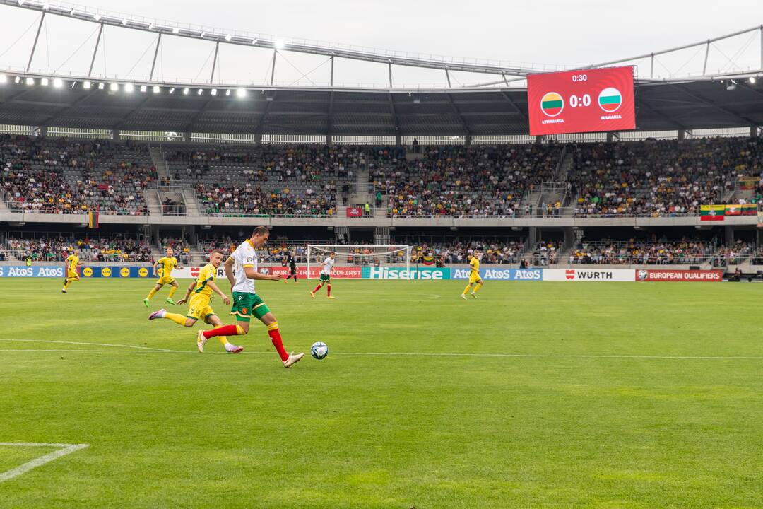Europos futbolo čempionato atranka: Lietuva – Bulgarija 1:1