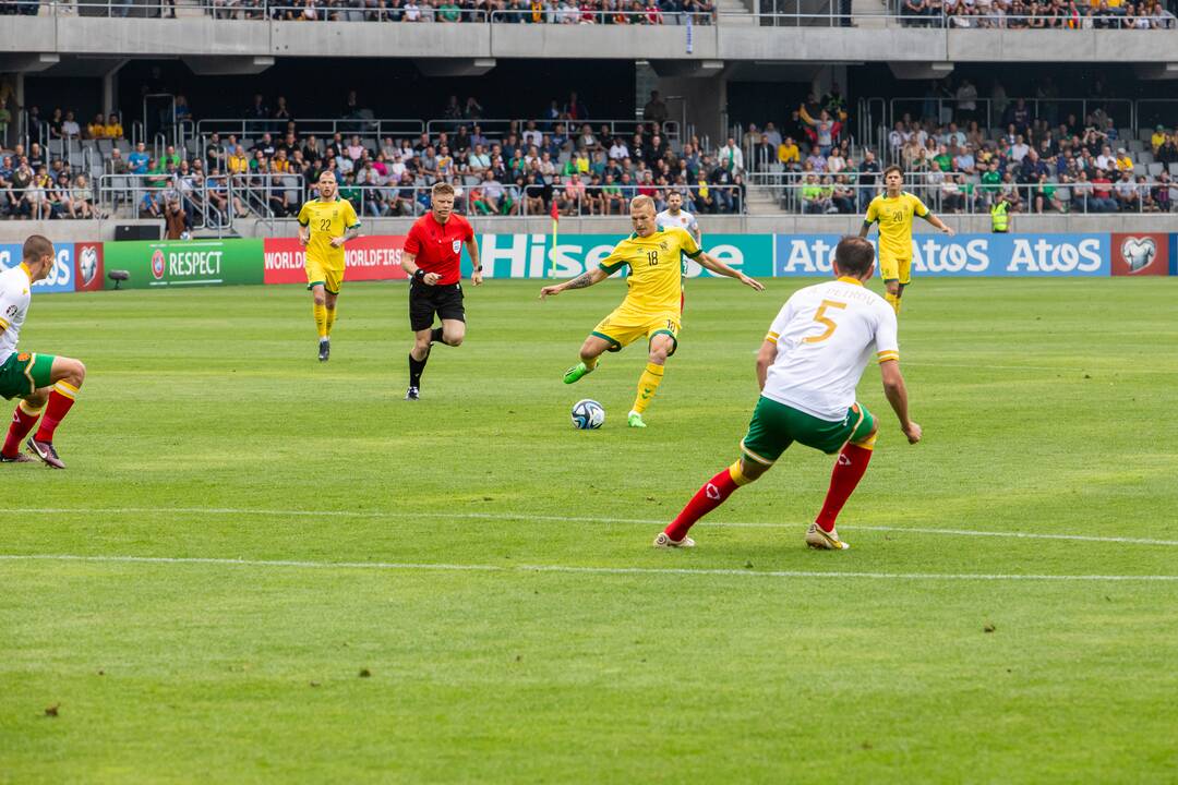 Europos futbolo čempionato atranka: Lietuva – Bulgarija 1:1
