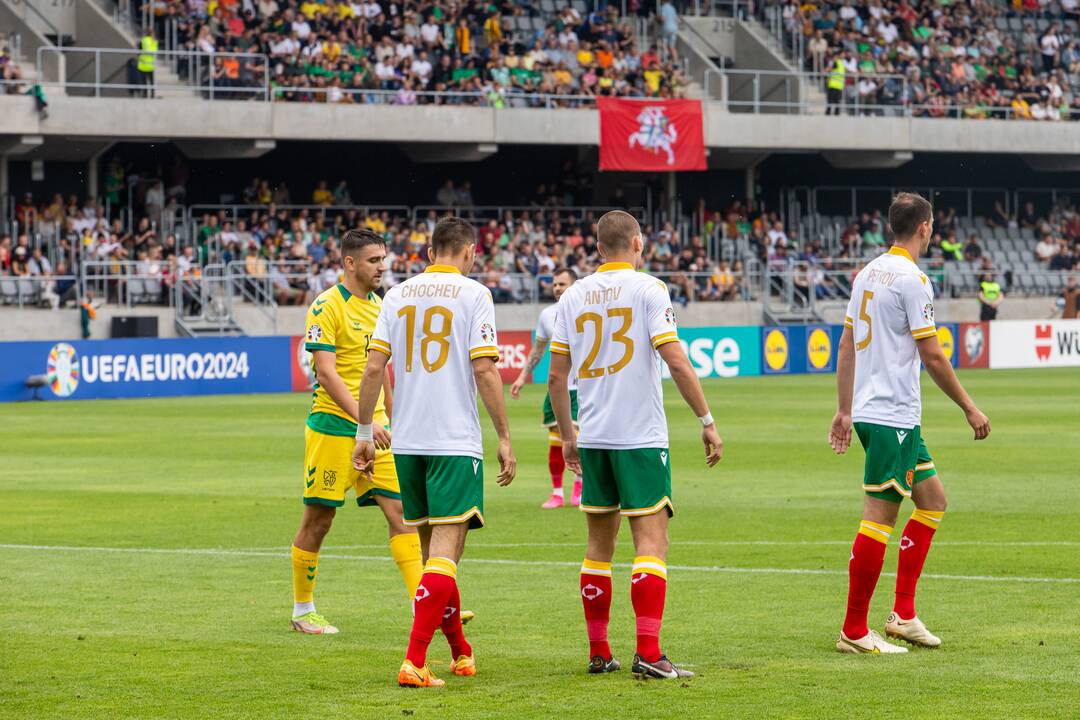 Europos futbolo čempionato atranka: Lietuva – Bulgarija 1:1