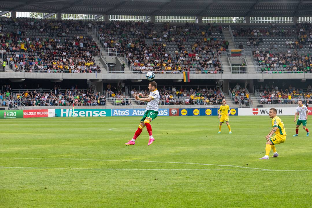 Europos futbolo čempionato atranka: Lietuva – Bulgarija 1:1