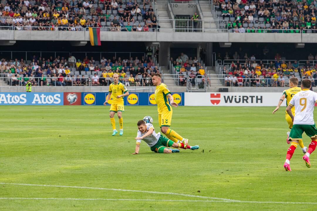 Europos futbolo čempionato atranka: Lietuva – Bulgarija 1:1