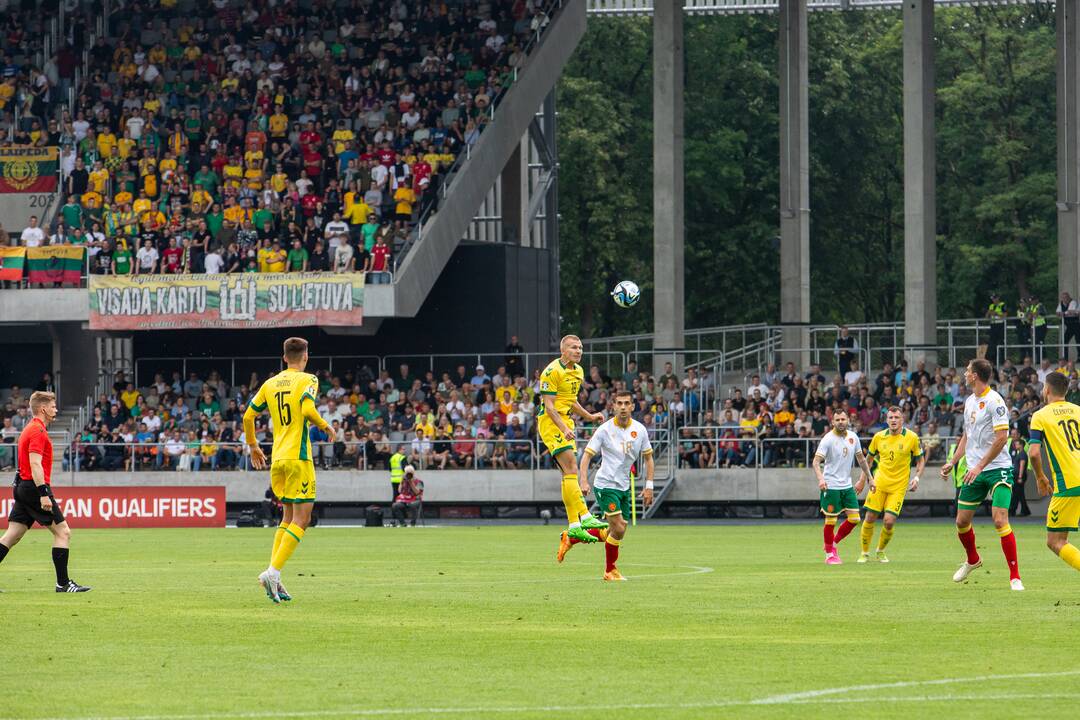 Europos futbolo čempionato atranka: Lietuva – Bulgarija 1:1