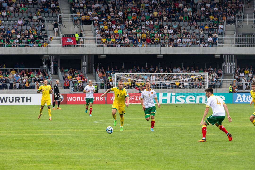 Europos futbolo čempionato atranka: Lietuva – Bulgarija 1:1