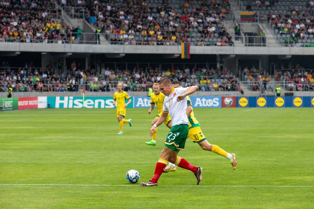 Europos futbolo čempionato atranka: Lietuva – Bulgarija 1:1