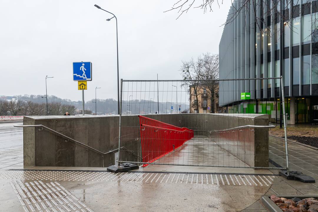 Po remonto atidaryta požeminė pėsčiųjų perėja
