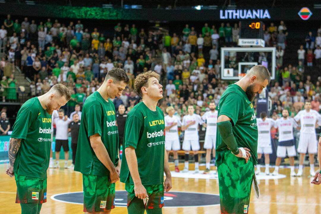 Lietuvos vyrų krepšinio rinktinės kontrolinės rungtynės: Lietuva – Sakartvelas 104:102