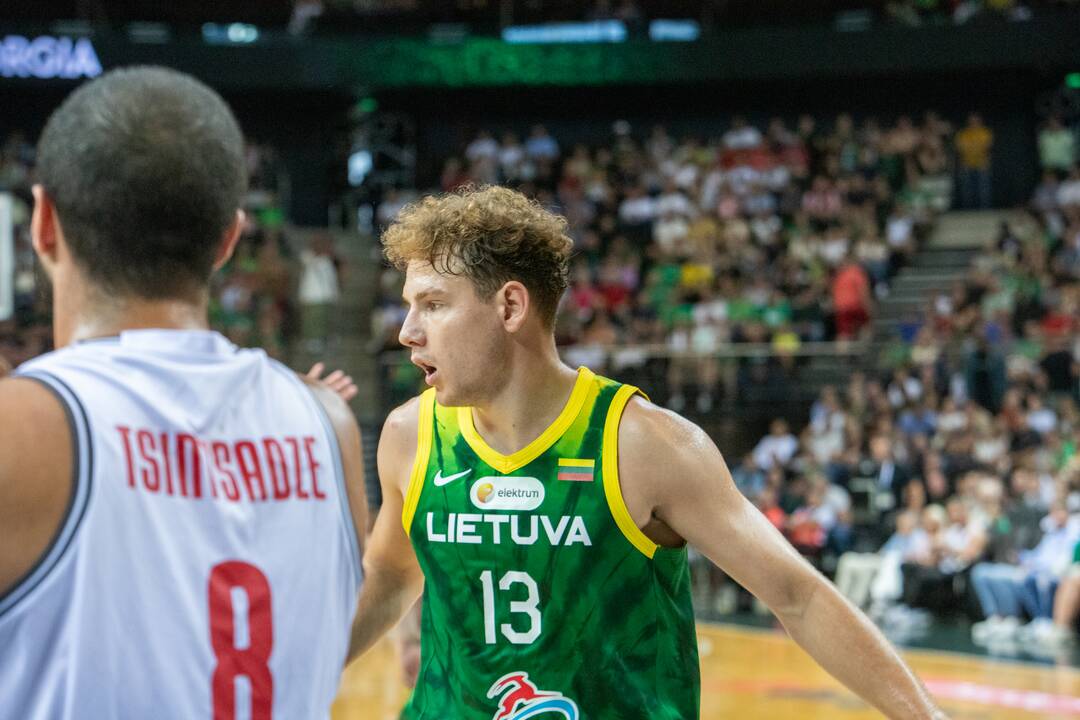 Lietuvos vyrų krepšinio rinktinės kontrolinės rungtynės: Lietuva – Sakartvelas 104:102
