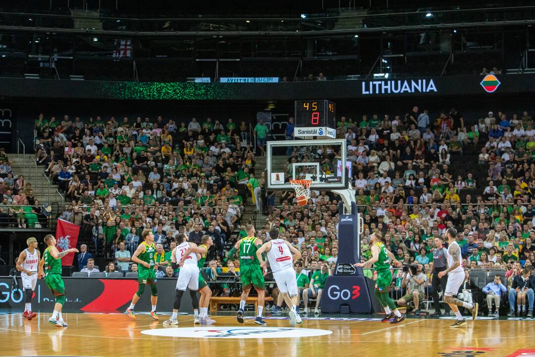 Lietuvos vyrų krepšinio rinktinės kontrolinės rungtynės: Lietuva – Sakartvelas 104:102