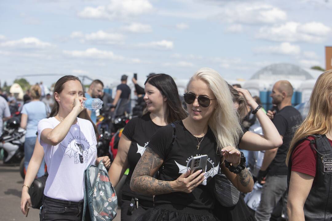 "Bike Show Kaunas" baikerių kolona