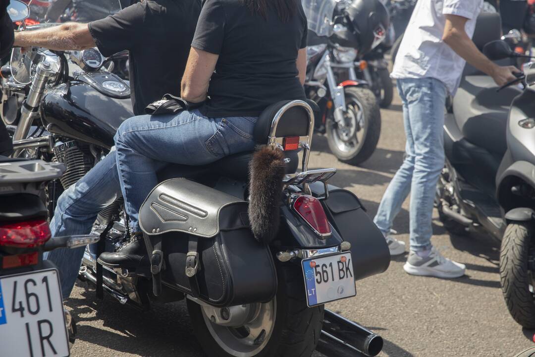 "Bike Show Kaunas" baikerių kolona