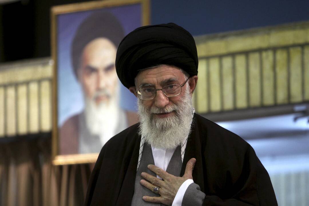 Irano aukščiausiasis dvasinis lyderis Ajatola Ali Khamenei