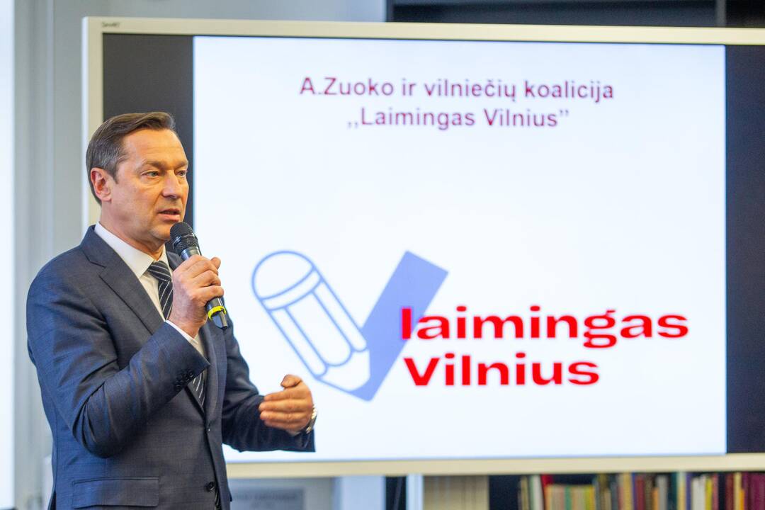 A. Zuokas pristatė savo komandą